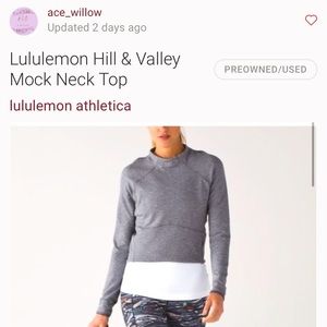 Hill & valley mock neck crop top